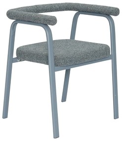 Set di sedie da pranzo grigia in imbottito con braccioli 2 pz Ecto – Hübsch