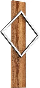 Eglo 901934 - Applique da parete LED BOYAL LED/13W/230V nero/marrone