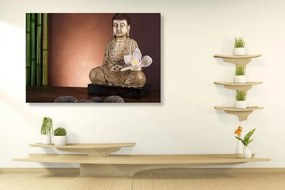 Stampa su tela – Buddha meditante