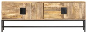 Mobile porta tv 140x30x50 cm in legno massello di mango