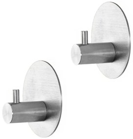 Appendini portasciugamani in acciaio satinato Metal