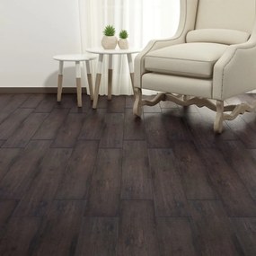 Listoni Pavimenti Autoadesivi İn Pvc 2,51 M² 2mm Marrone Scuro /