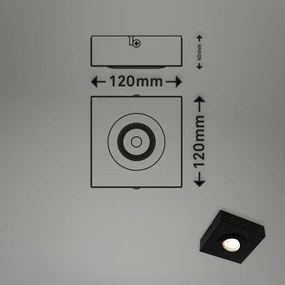 Briloner 3996015 - Faretto LED CTS LED/4W/230V 2700/4000K nero