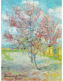 Dipinto - riproduzione 50x70 cm Pink Peach Trees, Vincent van Gogh - Fedkolor