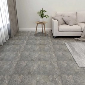 Listoni Per Pavimenti Autoadesivi 55 Pz İn Pvc 5,11 M² Grigi /