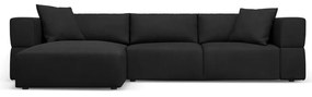 Divano angolare nero, angolo sinistro Esther - Milo Casa