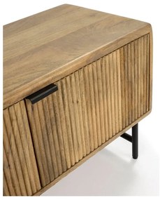 Mobile TV di colore naturale in mango massiccio 145x50x40 cm Mundra – MOME