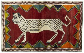 Gabbeh Tappeto 120 x 190 Rosso (Iran) Annodato A Mano