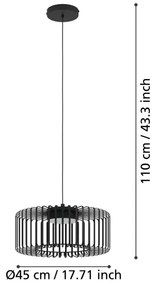 Eglo 900723 - LED RGBW Lampadario dimmerabile a sospensione con filo GINESTRONE-Z LED/22W/230V