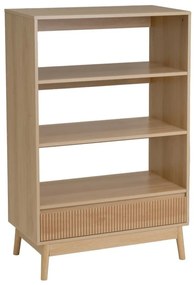 Libreria di colore naturale 80x120x40 cm Naroa – Casa Selección