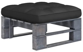 Ottomana Da Giardino Pallet İn Legno Di Pino Impregnato Grigio /