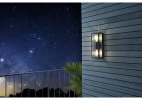 Eglo 780426 - Applique da esterno ALGECIRAS 2xE27/60W/230V IP44 nero