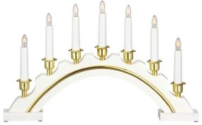 Decorazione luminosa natalizia di colore bianco-oro Celine - Markslöjd