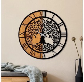 Orologio da parete diametro 56 cm 1xAA legno/metallo