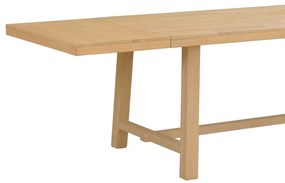 Tavolo da pranzo in legno di quercia effetto lucido 220 x 95 cm Brooklyn - Rowico