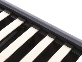 Letto matrimoniale con contenitore velluto grigio scuro 140 x 200 cm ROUEN Beliani