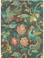 GP & J Baker Carta da parati Chifu - Charcoal/ Multi