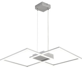 Lampadario LED design Kira grigio, luce con 3 temperature di colore 5400 lumen