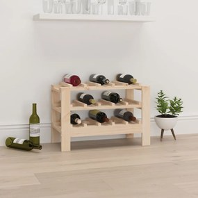 Portavini 61,5x30x42 Cm İn Legno Massello Di Pino /