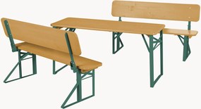 Set di mobili pieghevoli per bambini da esterno con schienale Roba, set da 3