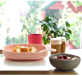 Beaba - Set da pranzo per bambini Rosa 4 pz