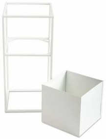 Portafiori 50x24 cm bianco