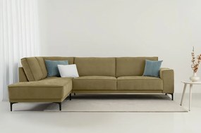 Divano angolare verde (con penisola a sinistra) Copenhagen – Scandic