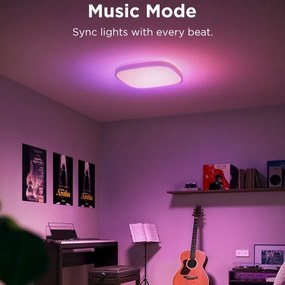 Govee - LED RGBIC Plafoniera con dimmer LED/24W/230V 2700-6500K Wi-Fi