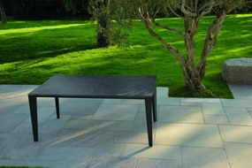 Tavolo CANNAREGIO in legno effetto marmo e metallo 160X90 cm &#8211; 260X90 cm