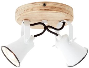 Brilliant - Faretto SEED 2xGU10/5W/230V bianco/beige