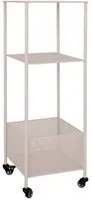 Carrello Torres, Beige, Metallo, 35x35x106 cm, EPIKASA