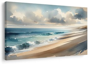 Quadro su tela – Pennellate di mare su tela