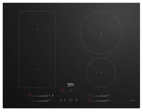 Beko - HII74700UF Piano Cottura Da Incasso 70 cm a Induzione 4 Fornelli Nero