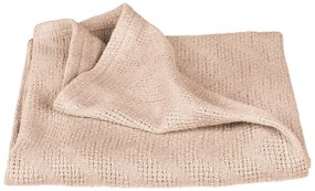 Coperta per bambini beige in cotone lavorata a maglia 80x80 cm Frosty Almond – Roba