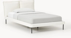 Letto imbottito in teddy bouclé Amelia