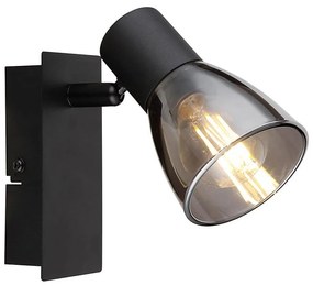 Globo 54307-1 - Faretto da parete CLAUDE 1xE14/40W/230V nero