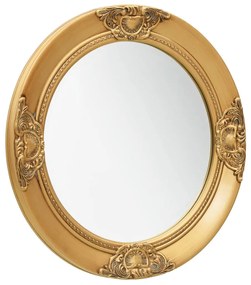 Specchio Da Parete Stile Barocco 50 Cm Oro /