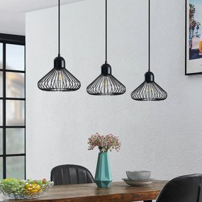 Lampada a sospensione Metehan Lindby, Nero, Soggiorno / Sala da pranzo, Metallo, Lampada a sospensione