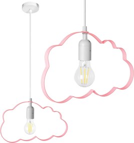 LAMPADA NUVOLETTA PENSILE ROSA CHIARO