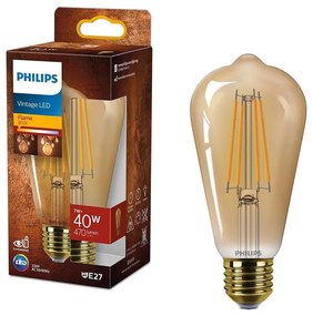 Lampadina LED VINTAGE Philips ST64 E27/7W/230V 1800K