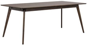 Tavolo da pranzo pieghevole in rovere marrone scuro 90x190 cm Yumi - Rowico