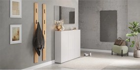 Armadietto color crema con effetto rovere 138x105x25 cm Libbiano – Germania