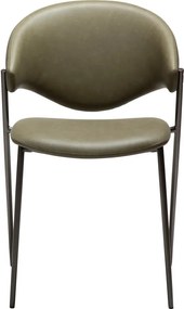 Sedia da pranzo color kaki in similpelle Zone – DAN-FORM Denmark