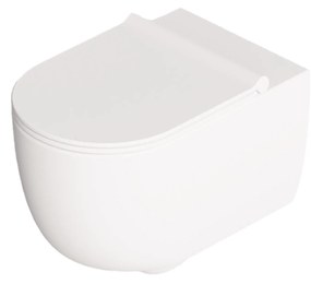 Wc Sospeso Senza Brida Alice Ceramica "Unica 55" Bianco Opaco