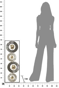 Decorazione da parete in metallo Anello, 31 x 89,5 cm - Mauro Ferretti