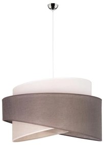 Duolla - Lampadario a sospensione con filo BROOKLYN 1xE27/40W/230V diametro 50 cm grigio/beige/bianco