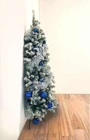 Albero di Natale artificiale innevato da parete H 180 cm x ø 110 cm