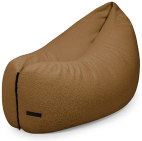 Pouf a sacco per bambini marrone con rivestimento in bouclé Clip Clap 115 – SLOWDOWN