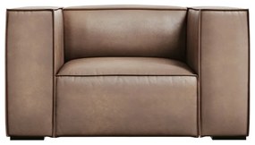 Poltrona in pelle marrone chiaro Madame - Windsor &amp; Co Sofas