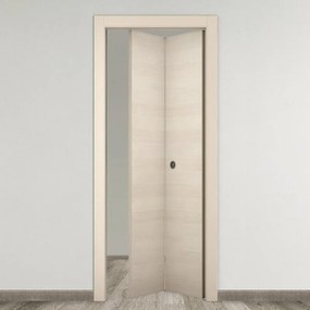 Porta pieghevole a libro simmetrica Riga grano L 70 x H 210 cm sinistra